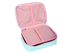 ESTOJO BOX ESCOLAR INFANTIL ROSA COM AZUL TIFFANY UP4YOU
