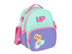 LANCHEIRA TERMICA ESCOLAR INFANTIL TURQUESA COM LILAS UP4YOU - comprar online