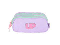 ESTOJO TRIPLO ZIPER ESCOLAR INFANTIL UP4YOU LILAS