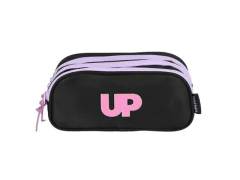 ESTOJO TRIPLO ZIPER ESCOLAR INFANTIL UP4YOU PRETO