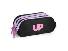 ESTOJO TRIPLO ZIPER ESCOLAR INFANTIL UP4YOU PRETO - comprar online