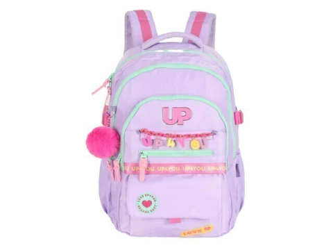 MOCHILA DE COSTAS ESCOLAR INFANTIL LAPTOP LILAS UP4YOU