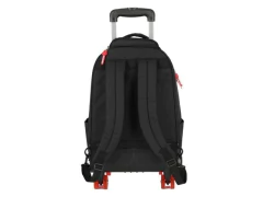 MOCHILA DE CARRINHO PRETO COM DETALHE VERMELHO UP4YOU - comprar online