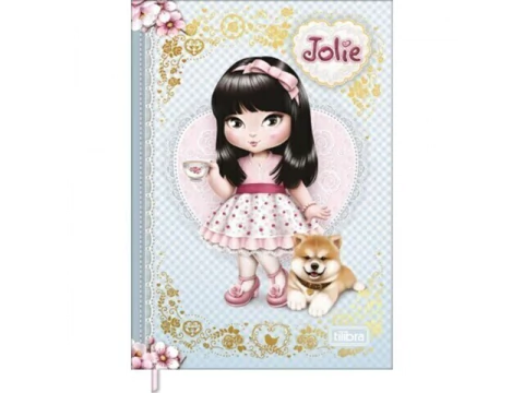 CADERNETA COSTURADA PETIT JOLIE 96FLS