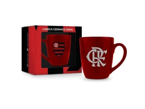 CANECA CERAMICA PRIME TIMES 350ML FLAMENGO