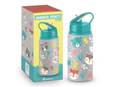 GARRAFA SPORTS 300ML ALUMINIO TEMAS ALFABETO 13004