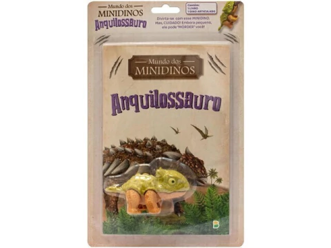 LIVRO INFANTIL MUNDO DOS MINIDINOS ANQUILOSSAURO