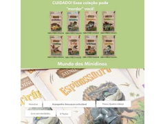 LIVRO INFANTIL MUNDO DOS MINIDINOS DILOFOSSAURO - Papelaria Visão