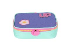 ESTOJO BOX ESCOLAR INFANTIL TURQUESA E ROXO UP4YOU - Papelaria Visão