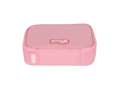 ESTOJO BOX ESCOLAR INFANTIL STITCH SALMAO E ROSA - loja online