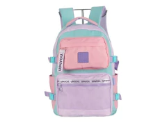 MOCHILA DE COSTAS ROXO COM VERDE LAPTOP UP4YOU