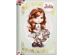 CADERNO BROCHURAO COLEGIAL CD JOLIE 80FLS CAPAS SORTIDAS