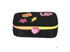 ESTOJO BOX PRETO ESCOLAR INFANTIL UP4YOU - Papelaria Visão