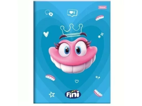 CADERNO BROCHURA PEQUENO 1/4 CAPA DURA 80FLS FINI CAPA SORTIDA