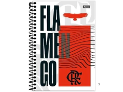 CADERNO DE ESPIRAL PEQUENO 1/4 80FLS FLAMENGO CAPAS SORTIDAS - Papelaria Visão