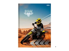 CADERNO BROCHURA PEQUENO 1/4 CAPA DURA 80FLS MOTOS CAPA SORTIDA - comprar online