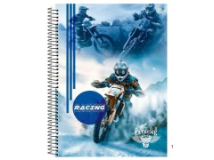 CADERNO DE 10 MATERIAS CAPA DURA 160FLS MOTOS CAPAS SORTIDAS na internet