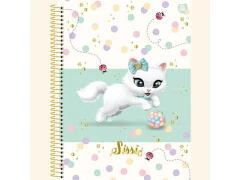 CADERNO DE ANOTACOES CD ESPIRAL 80F SISSI - Papelaria Visão