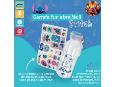 GARRAFA ABRE FACIL 600ML PLASUTIL STITCH - Papelaria Visão