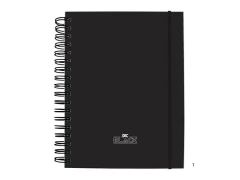 CADERNO SMART COLEGIAL ALL BLACK FLS E DIVISORIAS REPOSICIONAVEIS