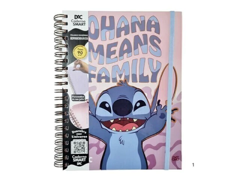 CADERNO UNIVERSITARIO SMART STITCH 20X27,5CM 80FLS