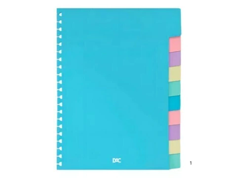 DIVISORIAS COLORIDAS PARA CADERNO SMART UNIVERSITARIO 20X27,5