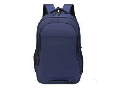 MOCHILA PARA NOTEBOOK MATERIAL OXFORD PRETA COM DETALHA PRATA na internet