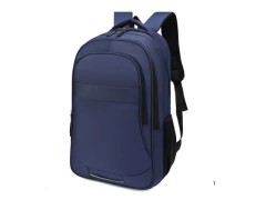 MOCHILA PARA NOTEBOOK MATERIAL OXFORD PRETA COM DETALHA PRATA - Papelaria Visão