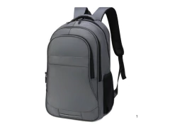 Imagem do MOCHILA PARA NOTEBOOK MATERIAL OXFORD PRETA COM DETALHA PRATA