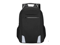 MOCHILA PARA NOTEBOOK MATERIAL OXFORD COM LATERAIS PRATA