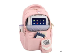MOCHILA PARA NOTEBOOK MATERIAL OXFORD FEMININA LUCKI COM PORTA NIQUEL CORES SORTIDAS - Papelaria Visão