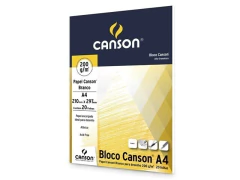BLOCO DESENHO BRANCO A4 200G 20FLS CANSON - comprar online