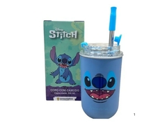 COPO NEO COM CANUDO 300ML STITCH
