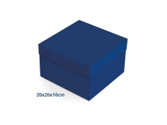 CAIXA QUADRADA COBALTO AZUL P 20X20X10CM A UNID na internet