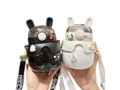 GARRAFA TERMICA COELHO 500ML EL-2007 PRETA E BRANCA - comprar online