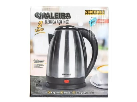 CHALEIRA ELETRICA INOX 2L 110V 1000W STARTOOLS