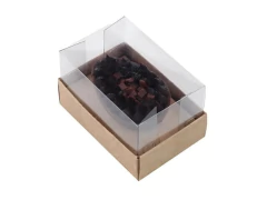 CAIXA HORIZONTE PARA 1 MEIO OVO 350G KRAFT 18,5X13,5X7CM