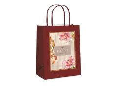 SACOLA PAPEL LUIZA G 32X26,5X13CM