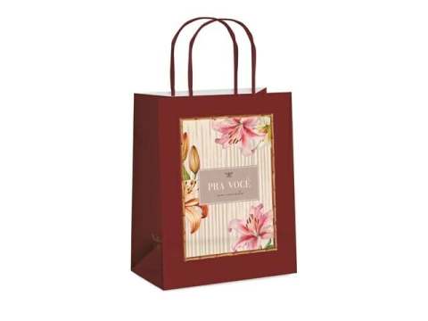 SACOLA PAPEL LUIZA G 32X26,5X13CM