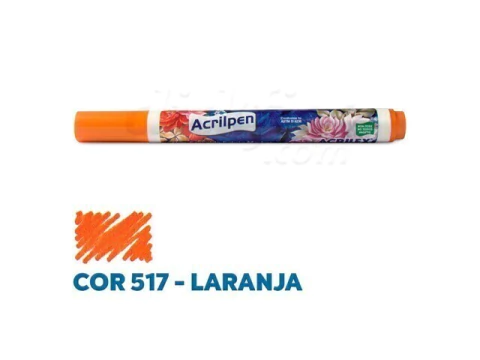 CANETA DE TECIDO 044120517 LARANJA