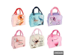 BOLSA TERMICA 18,5X23CM DIA DAS MAES FRASE E CORES SORTIDAS