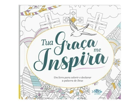 LIVRO DE COLORIR TUA GRACA ME INSPIRA