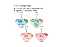 CHAVEIRO DE PELUCIA CORACAO FRASES MAE 10X10CM FJ90715 FWB SORTIDO na internet