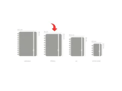 CADERNO INTELIGENTE CAPPUCCINO MEDIO 19X25,5CM 80FLS - loja online