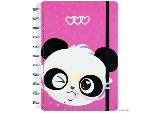 CADERNO INTELIGENTE PANDALU GLOW BY LULUCA GRANDE 21,5X28CM