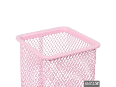 ORGANIZADOR MULTIUSO METAL 8X9,8CM VAZADO ROSA 6226 na internet