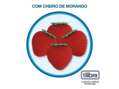 BORRACHA BE BERRY BLISTER COM 4 UNIDADES MORANGO - Papelaria Visão