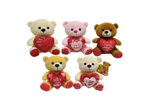 PELUCIA URSO 18CM FE7417 SORTIDOS A UNIDADE