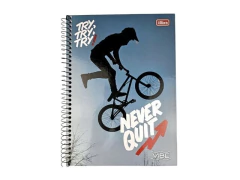 CADERNO DE 20 MATERIAS VIBE MASCULINO 320FLS CAPAS SORTIDAS - Papelaria Visão