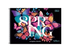 CADERNO DE CARTOGRAFICA E DESENHO BLOOM 80 FLS CAPA SORTIDA - comprar online